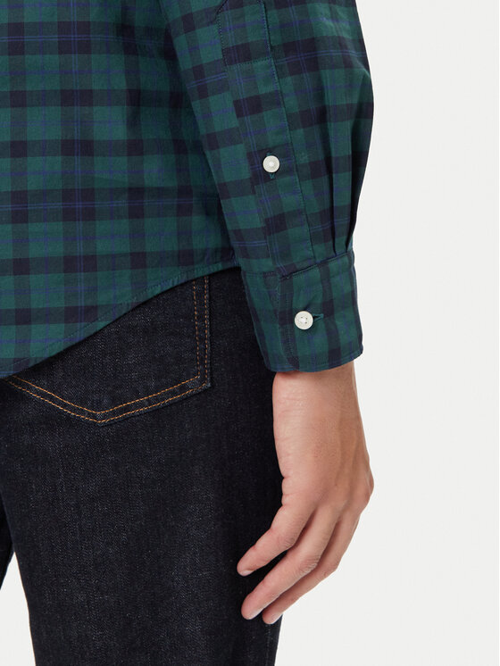 Tommy Hilfiger Tommy Hilfiger Πουκάμισο MW0MW41493 Πράσινο Regular Fit