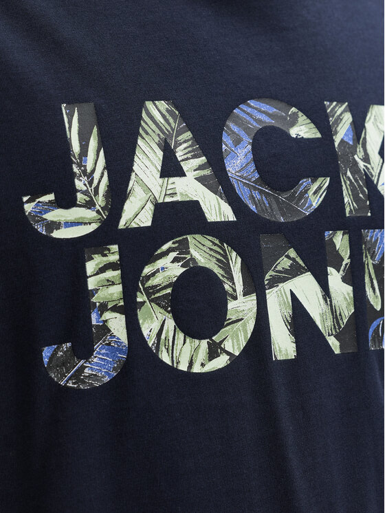 Jack & Jones Jack & Jones Póló Ejeff Logo 12288536 Sötétkék Regular Fit
