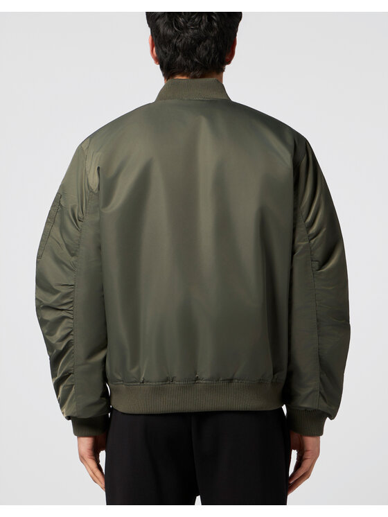 Plein Sport Plein Sport Kurtka bomber 24019 Zielony Regular Fit