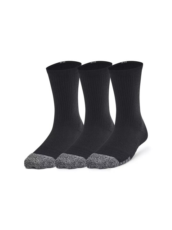 Under Armour Under Armour Skarpety Wysokie Dziecięce Heatgear 3pk Crew Yth Czarny