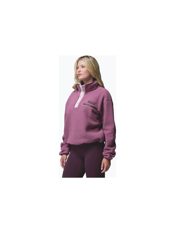 Columbia Columbia Polar Helvetia II Cropped Half Snap Fleece 2092231552 Różowy Regular Fit
