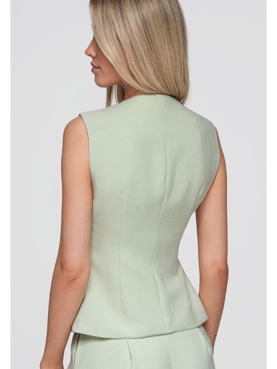 Ombre Ombre Marynarka OW-BL-E0004 Zielony Slim Fit