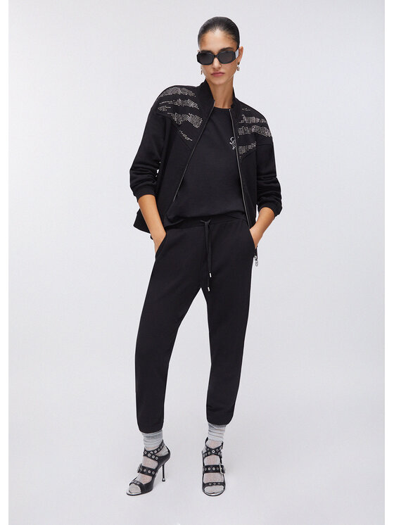 Liu Jo Liu Jo Spodnie materiałowe TA6031FS00222222 Czarny Regular Fit