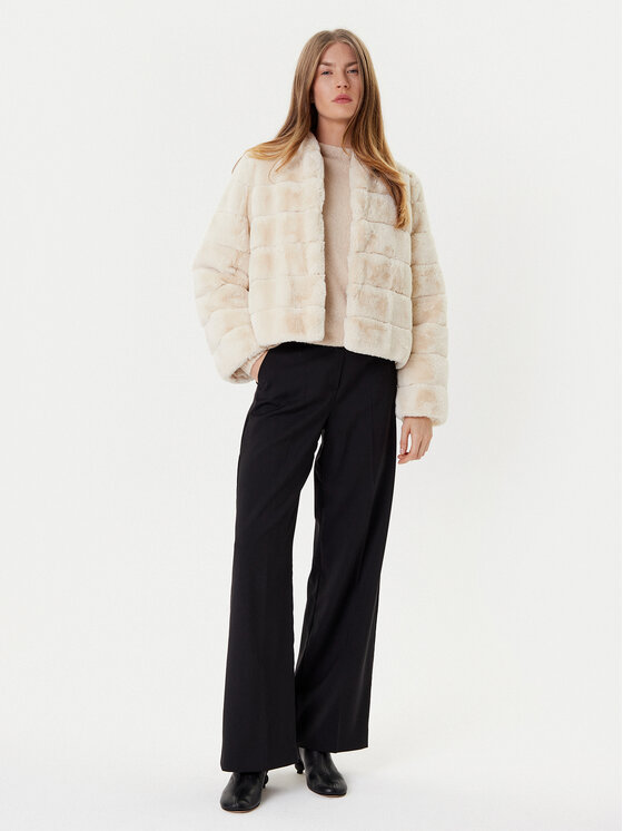 Marella Marella Pelliccia Carpazi 2525456011 Crema Regular Fit