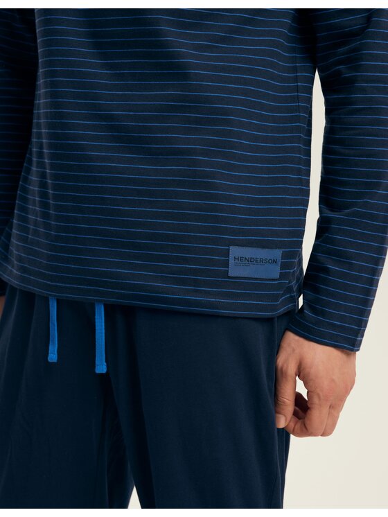 Henderson Henderson Piżama 43455 Granatowy Regular Fit