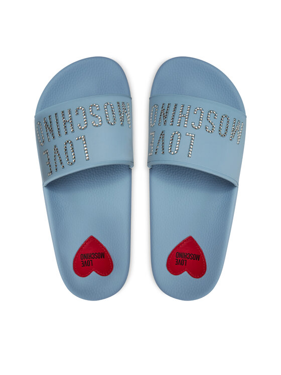 LOVE MOSCHINO LOVE MOSCHINO Klapki JA28122G1II13712 Błękitny