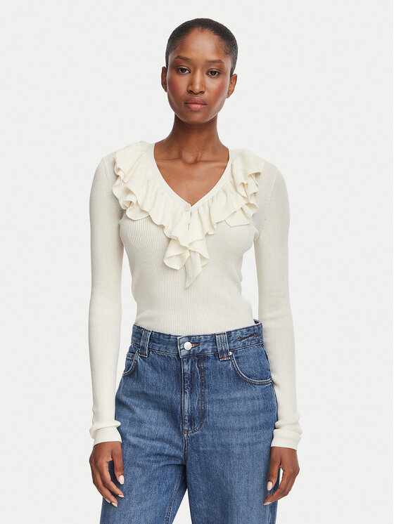 Marella Marella Bluse Operoso 2623366044 Creme Slim Fit