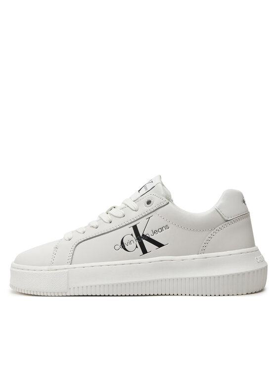 Calvin Klein Jeans Calvin Klein Jeans Sneakersy Chunky Cupsole Laceup Mon Lth Wn YW0YW00823 Biały