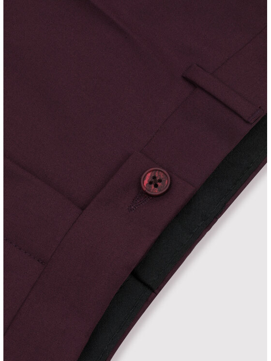 Pako Lorente Pako Lorente Spodnie garniturowe P22SF-6G-016 Bordowy Slim Fit