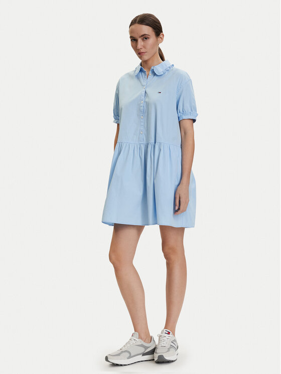 Tommy Jeans Tommy Jeans Kasdieninė suknelė DW0DW22995 Šviesiai mėlyna Regular Fit