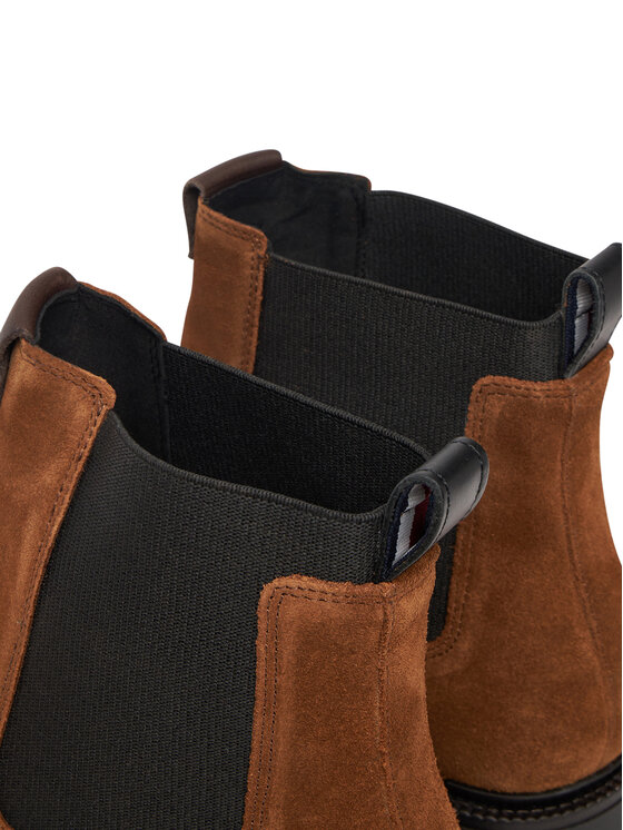 Tommy Hilfiger Tommy Hilfiger Боти тип челси Comfort Lwt FM0FM05592 Кафяв