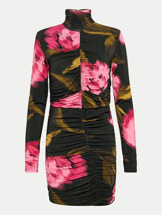 Gestuz Gestuz Koktejlové šaty 10908299 Růžová Slim Fit