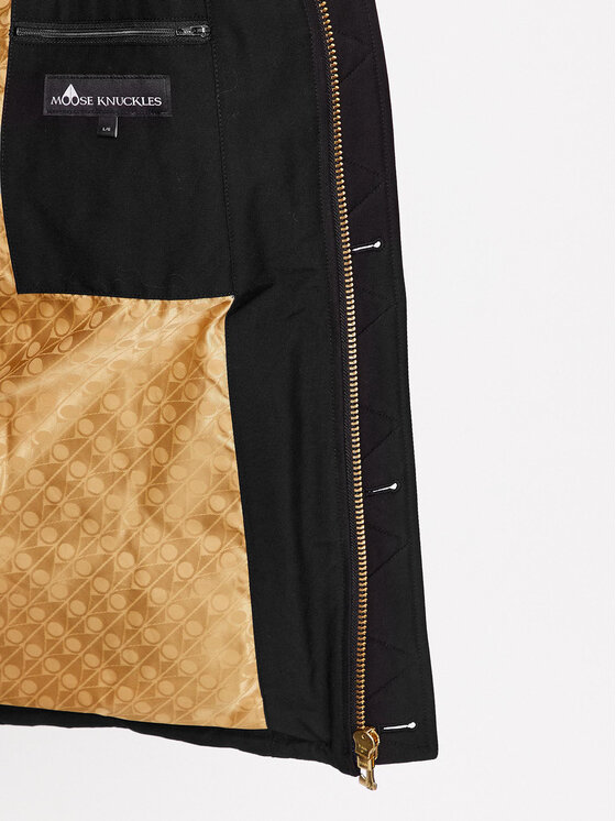Moose Knuckles Moose Knuckles Pūkinė striukė Gold 3Q Jacket Sharling M32MJ128GS Juoda Regular Fit
