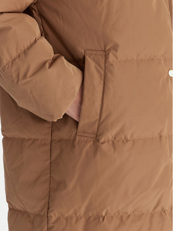 Tommy Hilfiger Tommy Hilfiger Ziemas mētelis WW0WW47279 Bēšs Relaxed Fit