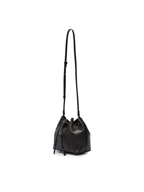 Calvin Klein Calvin Klein Geantă Emblem Aop Drawstring Bucket LV04F3785G Negru