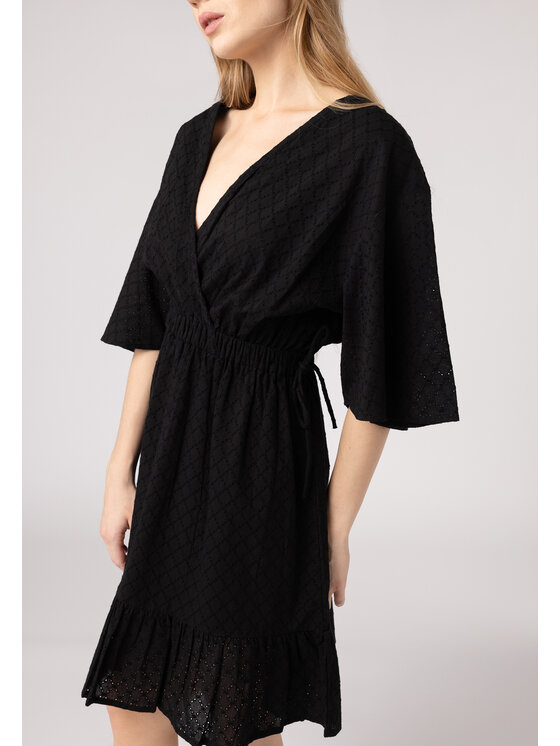 LAURELLA LAURELLA Sukienka codzienna Laurella 4UL124299 Czarny Regular Fit
