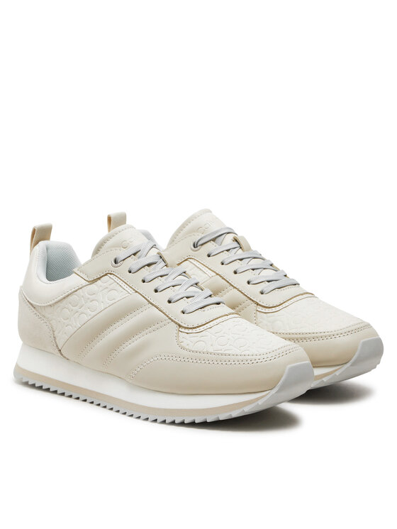 Calvin Klein Calvin Klein Αθλητικά Runner Lace Up Saff Mono HW0HW02102 Μπεζ
