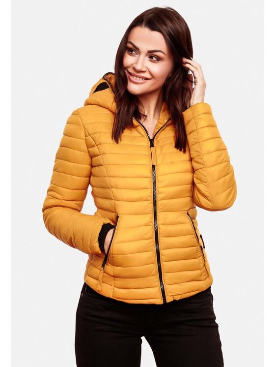 Navahoo Navahoo Kurtka przejściowa Kimuk Żółty Casual Fit