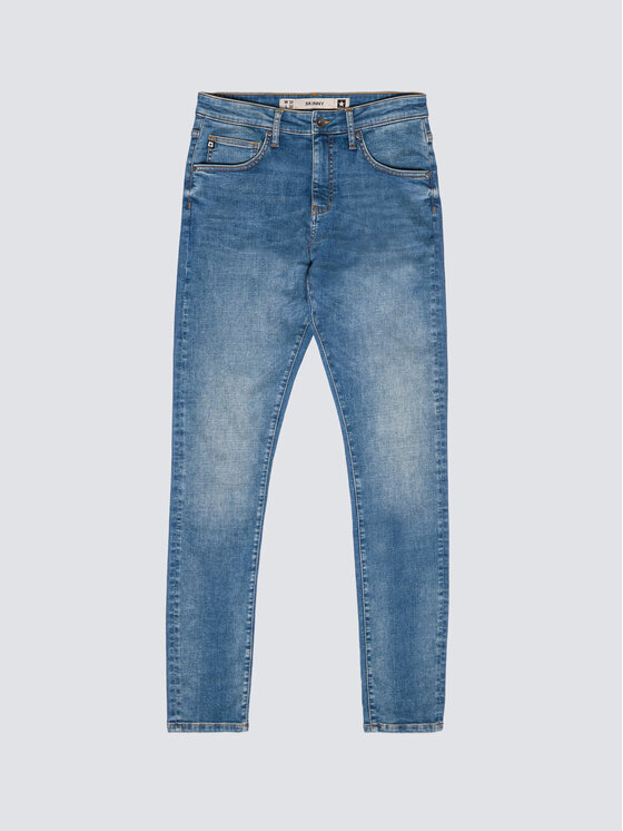 BIG STAR BIG STAR Jeansy DERIC HIGH WAIST Niebieski Skinny Fit