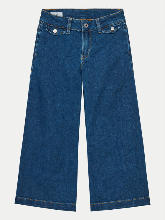 Pepe Jeans Pepe Jeans Blugi Wide Leg Jeans Mw Jr PG201680 Albastru Relaxed Fit