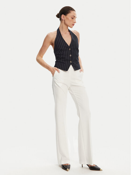Fracomina Fracomina Prsluk FR25SJ5002W761D4 Tamnoplava Slim Fit