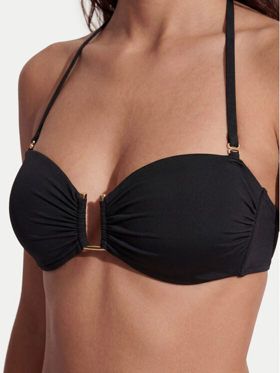 Max Mara Beachwear Max Mara Beachwear Bikini felső Amelia 2616821239 Fekete