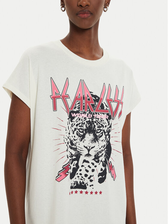 JJXX JJXX Marškinėliai Wilma 12274694 Écru Boxy Fit