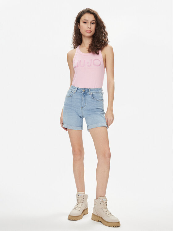 Liu Jo Liu Jo Top MA4327 J4695 Różowy Slim Fit