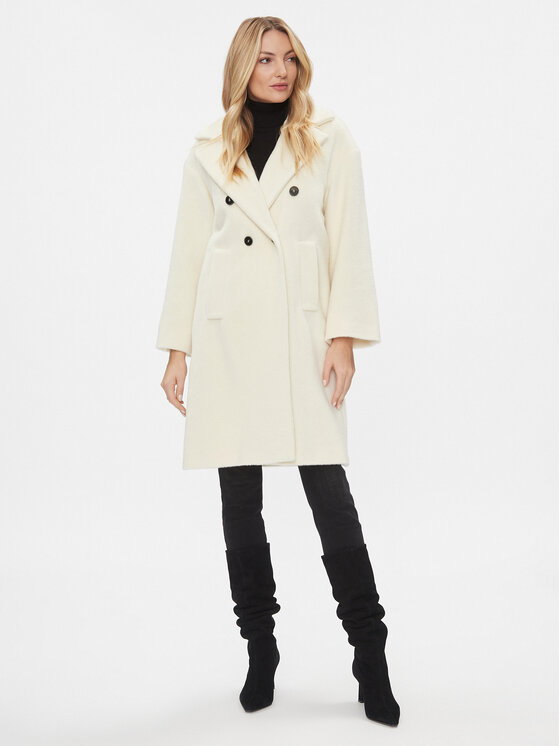 Marella Marella Cappotto di lana Caprile 2330161236200 Écru Regular Fit