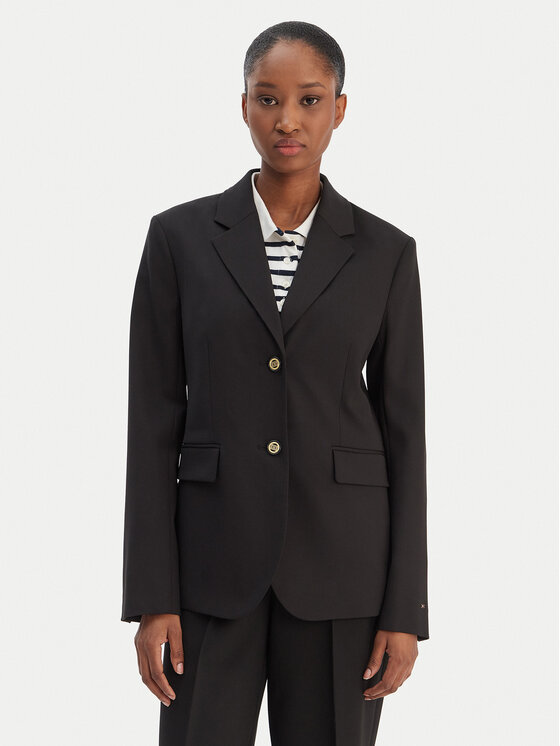 Tommy Hilfiger Marynarka Timeless WW0WW46662 Czarny Regular Fit