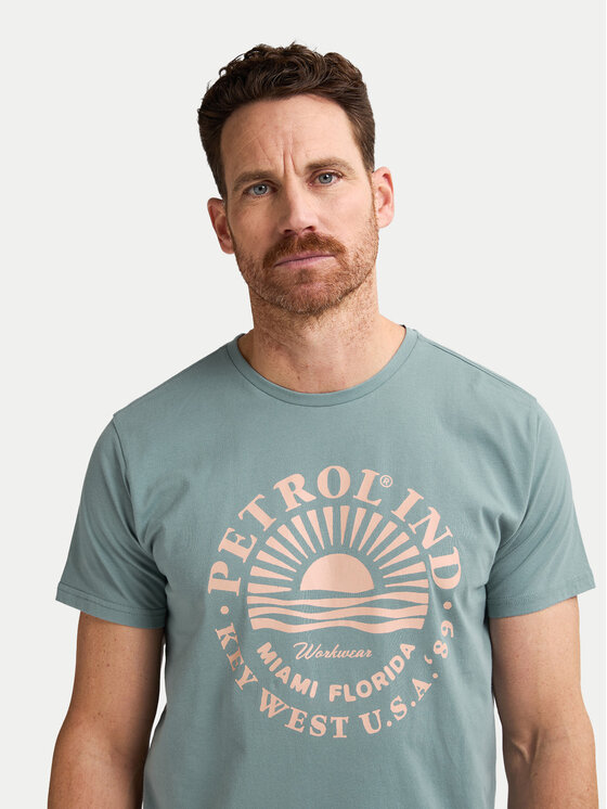 Petrol Industries Petrol Industries T-Shirt M-1050-TSR127 Niebieski Regular Fit
