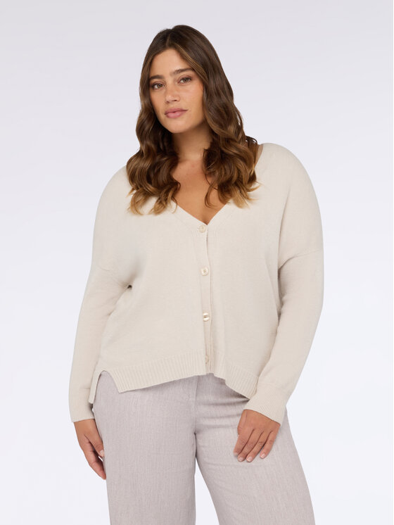 Fiorella Rubino Fiorella Rubino Maglione M029E002015N011 Bianco Boxy Fit