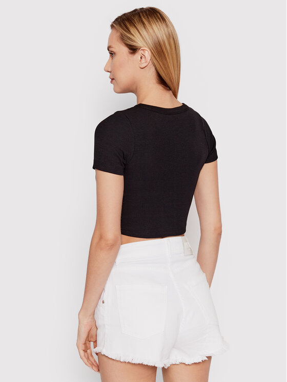 JJXX JJXX T-Shirt Florie 12217164 Černá Slim Fit