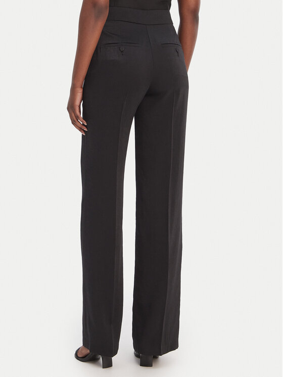 Morgan Morgan Spodnie palazzo 251-PVTEO.F Czarny Wide Leg