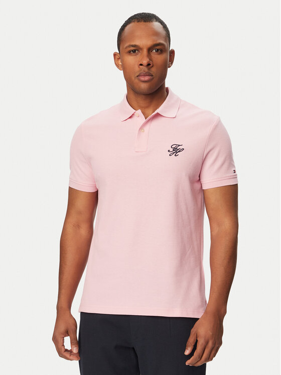 Tommy Hilfiger Polokošeľa MW0MW43046 Ružová Regular Fit