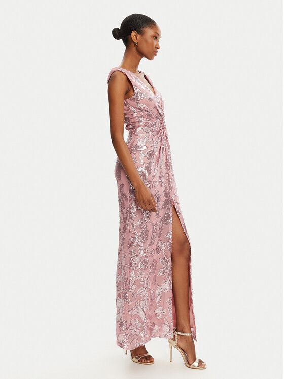 Rinascimento Rinascimento Večerné šaty CFC0123067003 Ružová Regular Fit