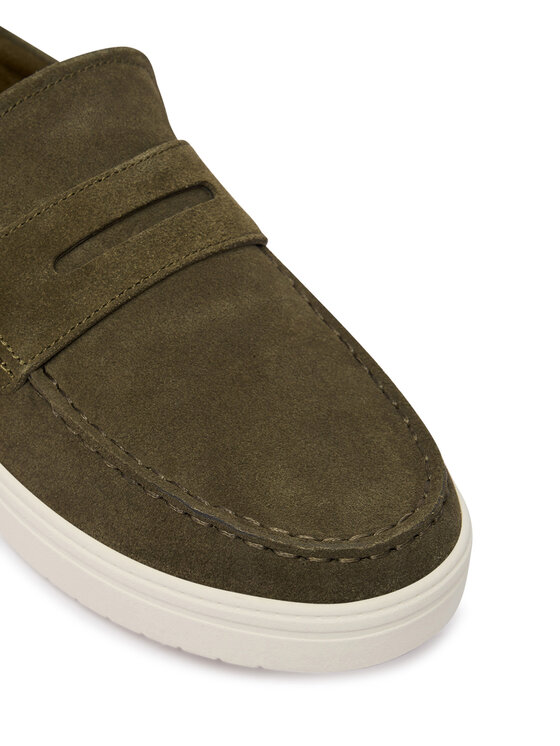 Tommy Hilfiger Tommy Hilfiger Polobotky Modern Light Hybrid Suede LoaferFM0FM05786 Zelená