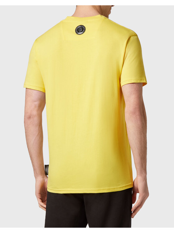 Plein Sport Plein Sport T-Shirt 1059 Żółty Regular Fit