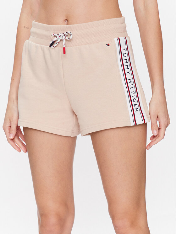 Tommy Hilfiger Tommy Hilfiger Sportiniai šortai UW0UW04437 Smėlio Regular Fit