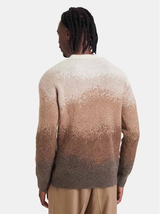 KARL LAGERFELD KARL LAGERFELD Sweter 655025 564307 Brązowy jasny Regular Fit