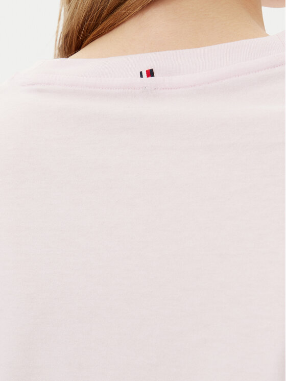 Tommy Hilfiger Tommy Hilfiger Тишърт UW0UW05763 Розов Regular Fit