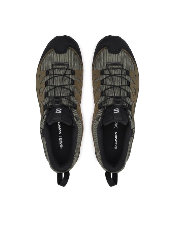 Salomon Salomon Trekkingschuhe X Ward Leather GORE-TEX L47182200 Grün