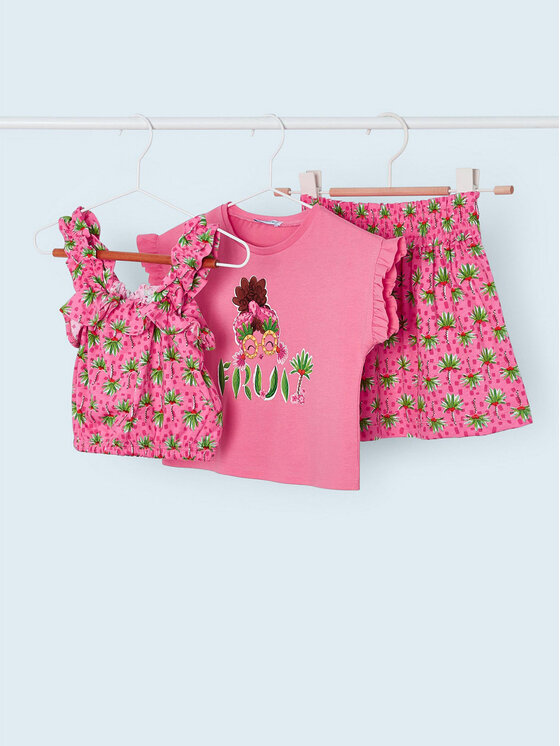 Completo top e gonna 3951 Multicolore