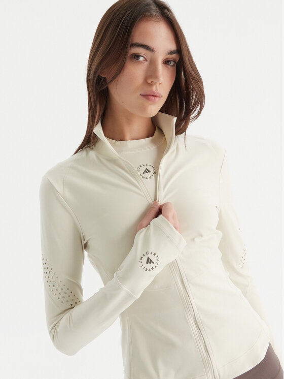 adidas by Stella McCartney adidas by Stella McCartney Maglietta tecnica Training Midlayer JM1397 Beige Slim Fit