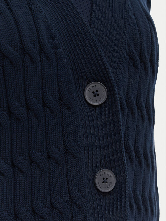 Tommy Hilfiger Tommy Hilfiger Ζακέτα WW0WW50078 Σκούρο μπλε Relaxed Fit