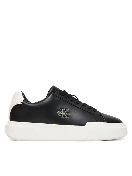Calvin Klein Calvin Klein Sneakersy Chunky Cupsole Laceup Lth Ml YW0YW01947 Čierna