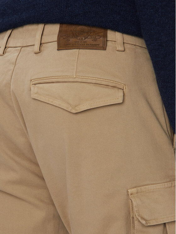 Aeronautica Militare Aeronautica Militare Cargo stiliaus kelnės 262PA1740UCT04381 Smėlio Regular Fit