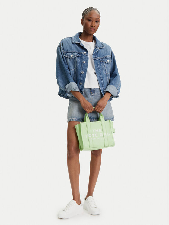 Marc Jacobs Geantă The Leather Small Tote Bag H009L01SP21 Verde