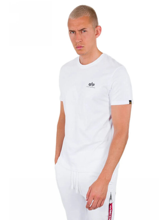 Alpha Industries Alpha Industries Tričko AI.128507-09-S Biela Basic Fit