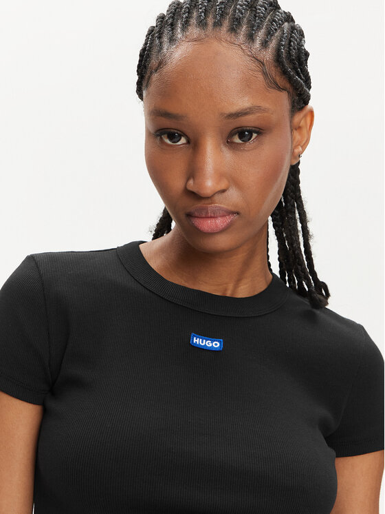 HUGO Hugo T-shirt Baby 50510749 Crna Slim Fit